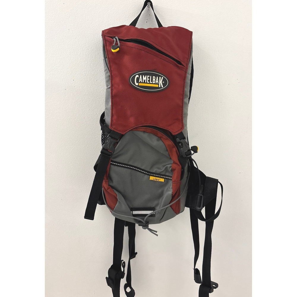 Camelbak Unisex Lobo Hydration Maroon and Gray Pack Hiking Outdoor